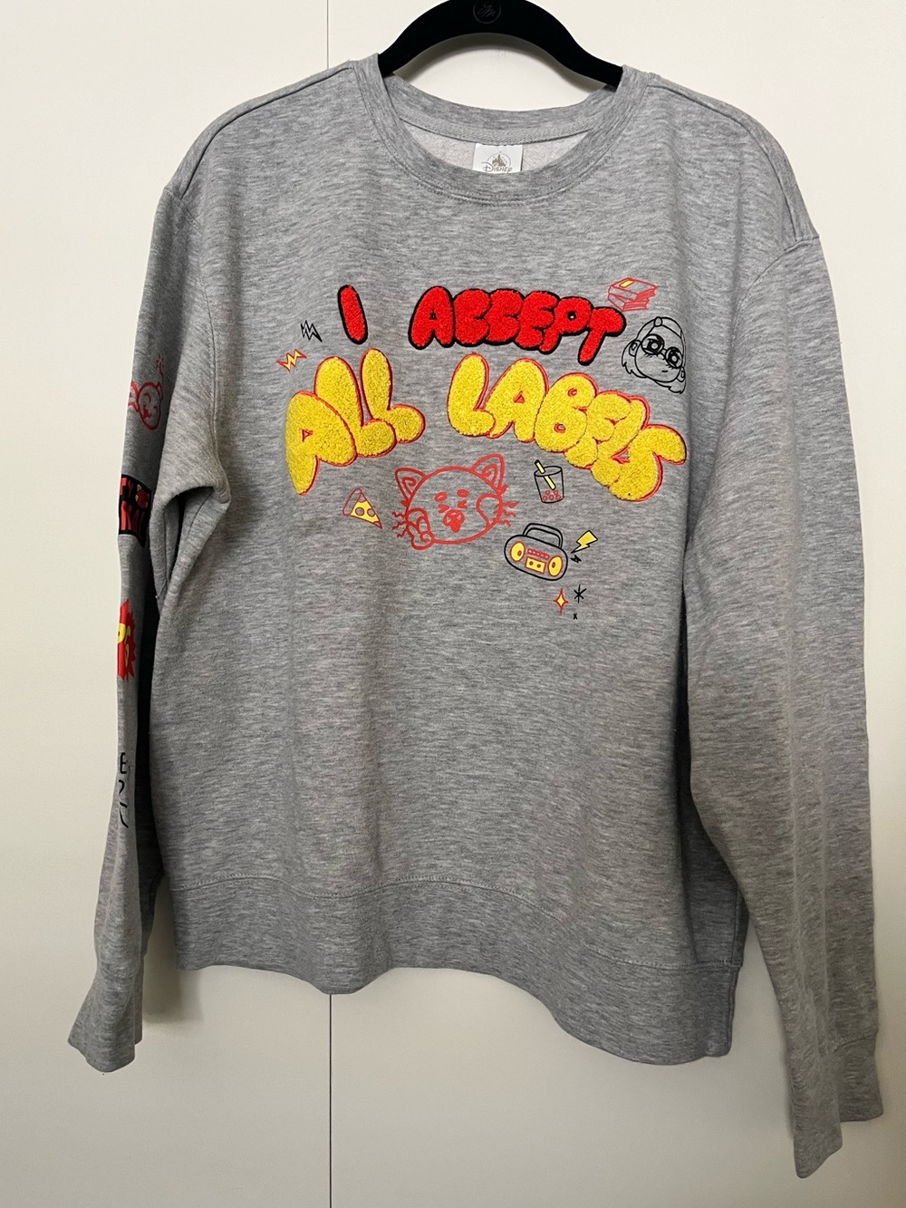 Disney Pixar Turning Red I Accept All Labels Crewneck Sweatshirt
